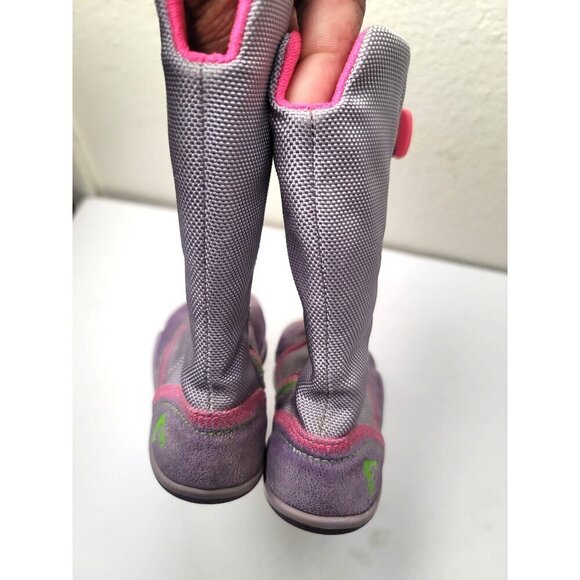 Plae Camille Girl Sparkle Purple & Pink Winter Boots & Closure Size 9 - Picture 4 of 12